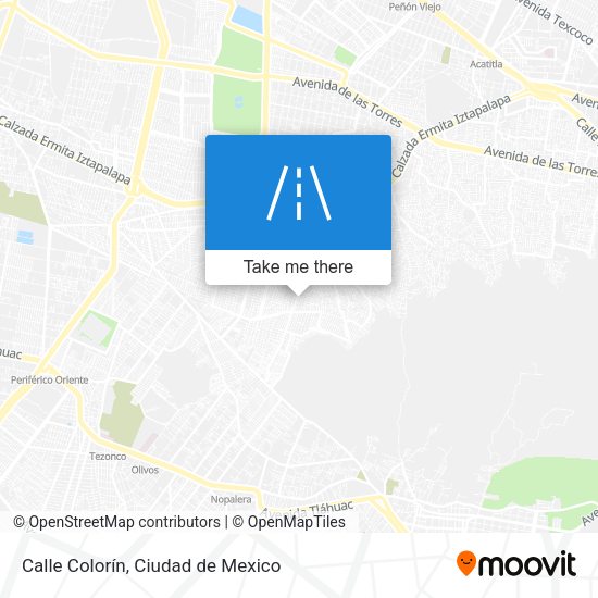 Calle Colorín map