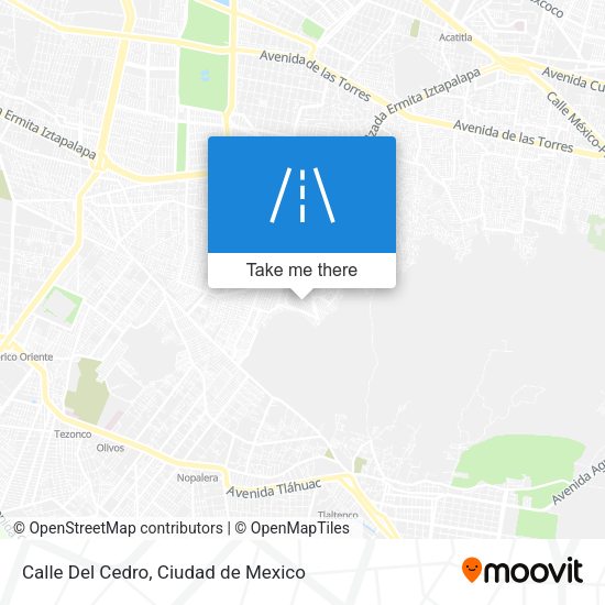 Calle Del Cedro map