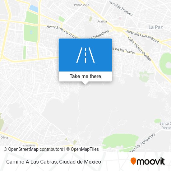 Camino A Las Cabras map