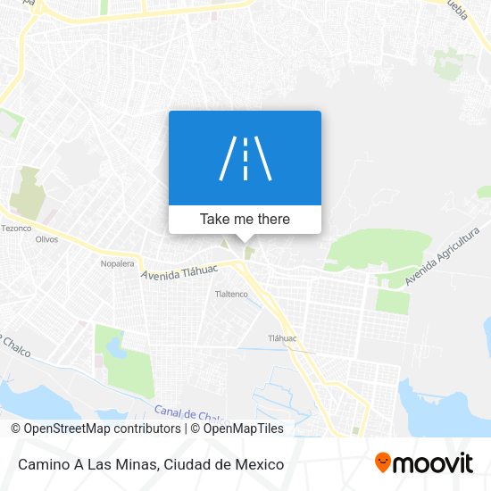 Camino A Las Minas map