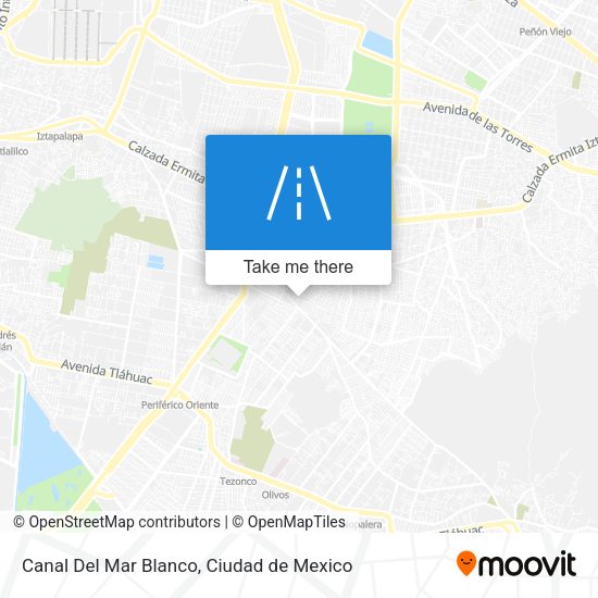 Mapa de Canal Del Mar Blanco