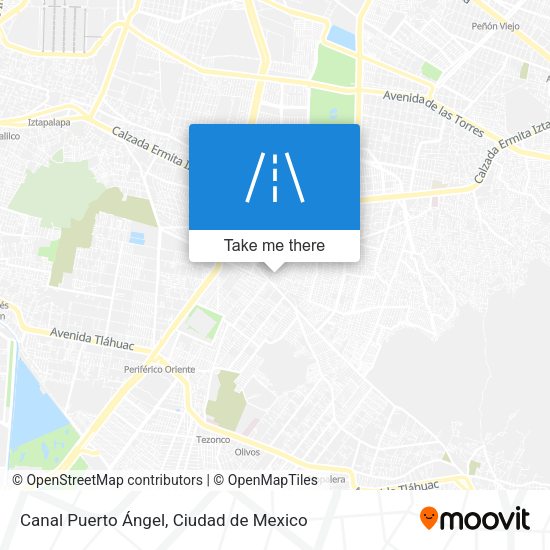 Canal Puerto Ángel map