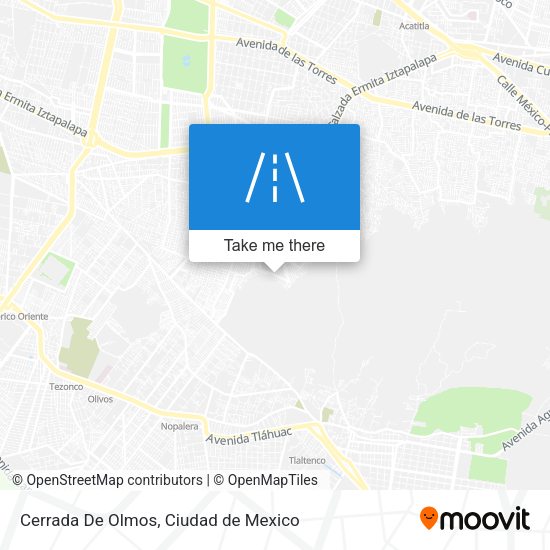 Cerrada De Olmos map