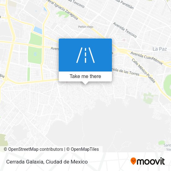 Mapa de Cerrada Galaxia