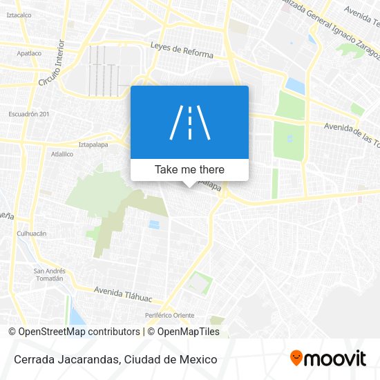 Cerrada Jacarandas map