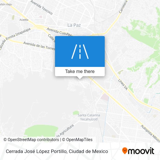 Mapa de Cerrada José López Portillo