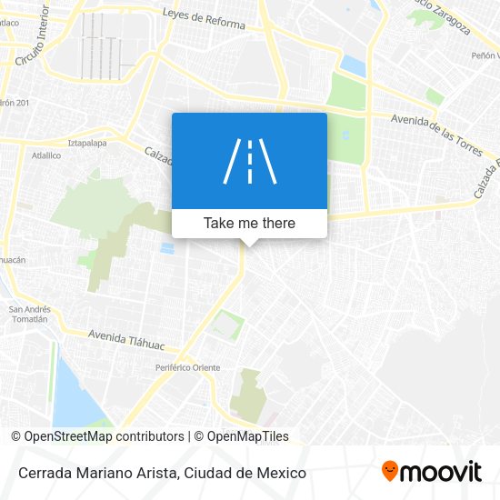 Mapa de Cerrada Mariano Arista