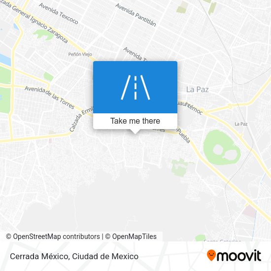 Cerrada México map