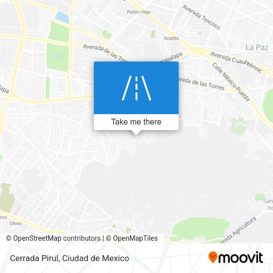Cerrada Pirul map