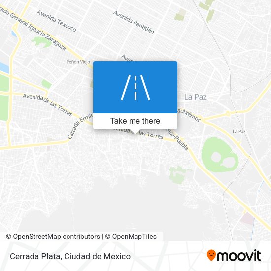 Mapa de Cerrada Plata