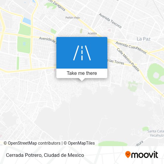 Cerrada Potrero map