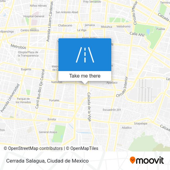 Cerrada Salagua map