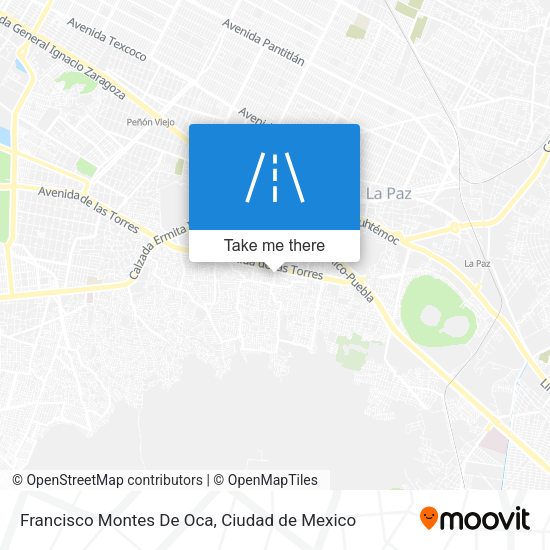 Mapa de Francisco Montes De Oca