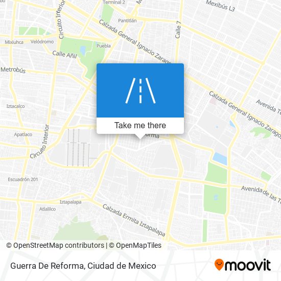 Guerra De Reforma map