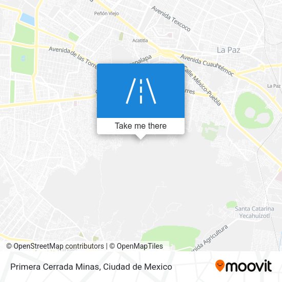 Primera Cerrada Minas map