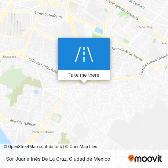 Mapa de Sor Juana Inés De La Cruz