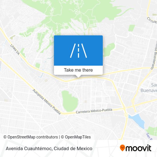 Avenida Cuauhtémoc map