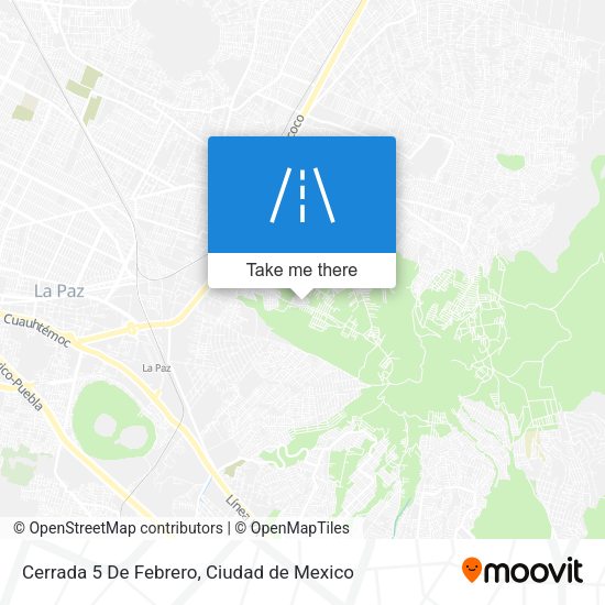 Cerrada 5 De Febrero map