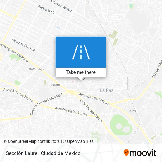 Sección Laurel map