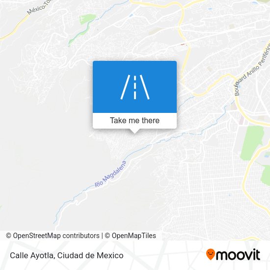 Calle Ayotla map