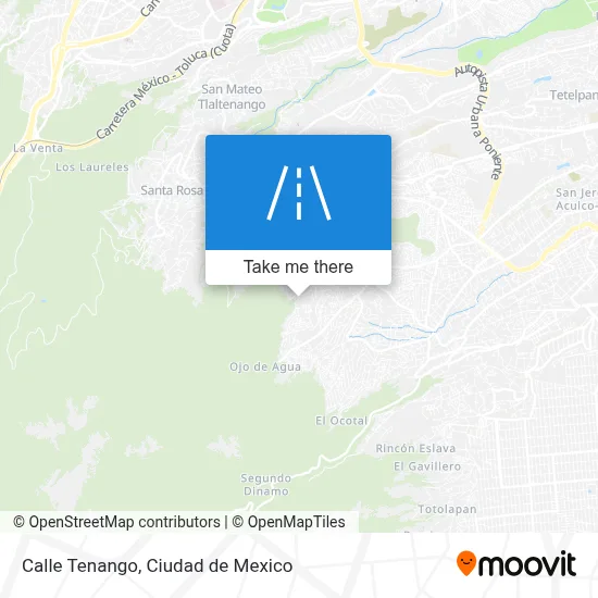 Calle Tenango map