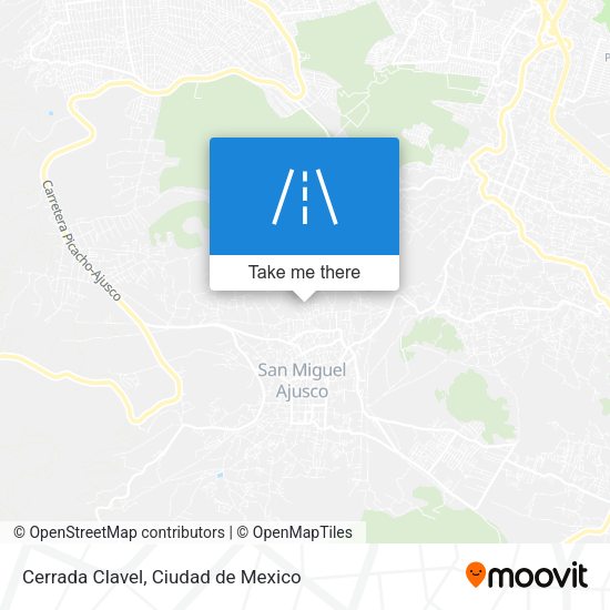 Mapa de Cerrada Clavel