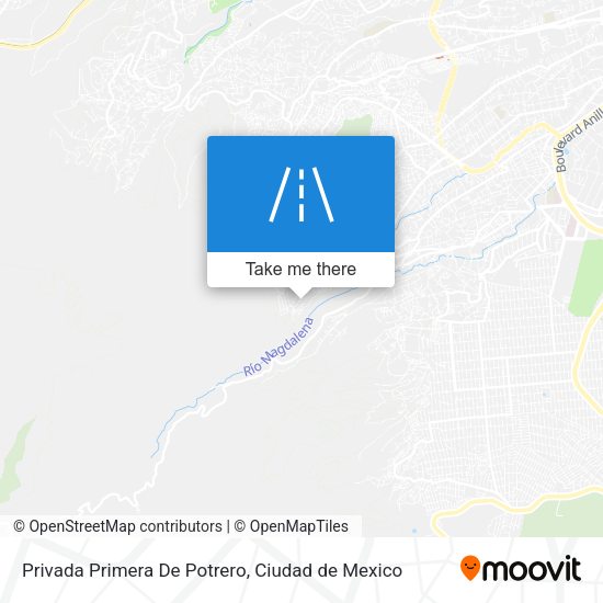 Mapa de Privada Primera De Potrero