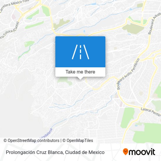 Prolongación Cruz Blanca map