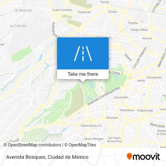 Mapa de Avenida Bosques