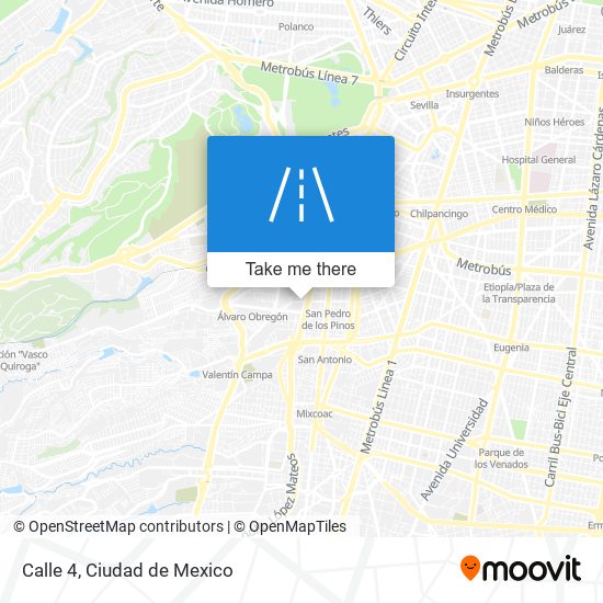 Calle 4 map