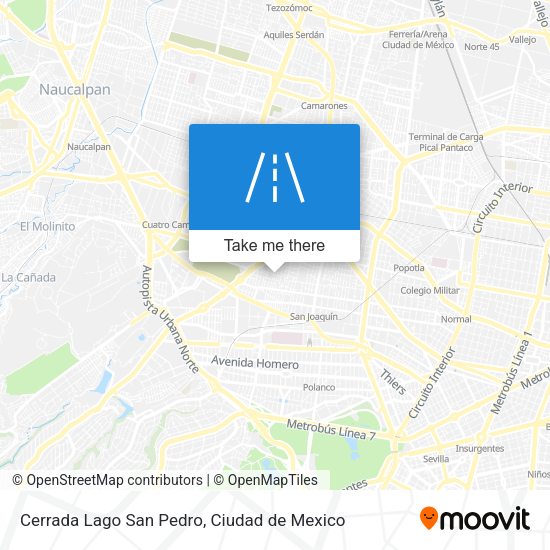 Mapa de Cerrada Lago San Pedro