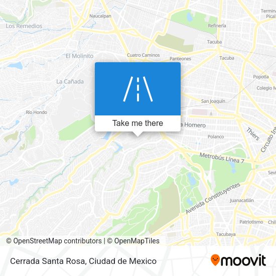 Cerrada Santa Rosa map
