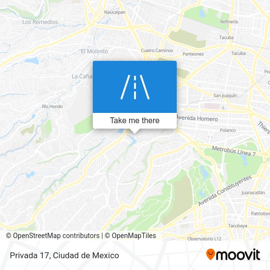 Mapa de Privada 17