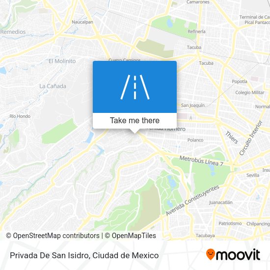 Mapa de Privada De San Isidro