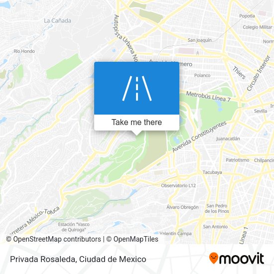 Privada Rosaleda map