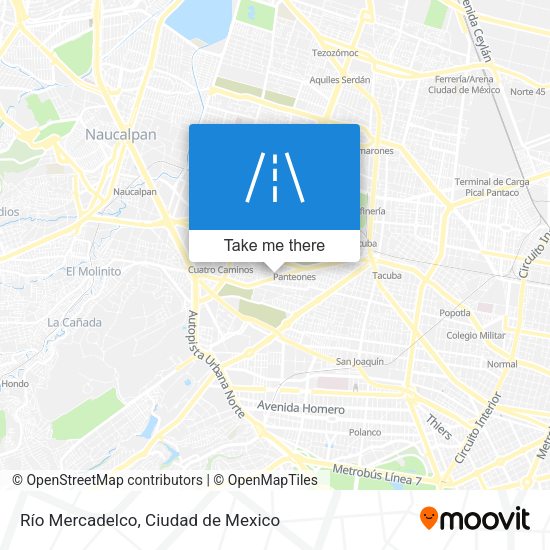 Mapa de Río Mercadelco