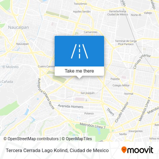Tercera Cerrada Lago Kolind map