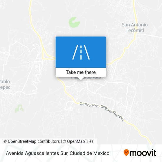 Mapa de Avenida Aguascalientes Sur