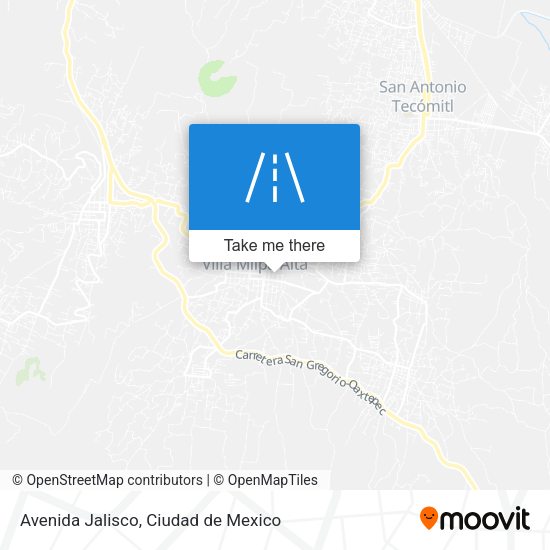 Avenida Jalisco map