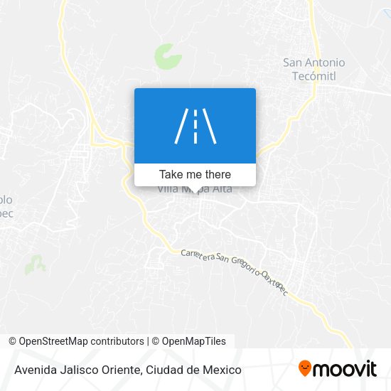 Avenida Jalisco Oriente map