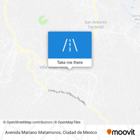 Avenida Mariano Matamoros map