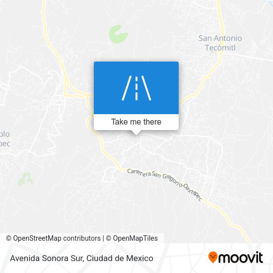Avenida Sonora Sur map