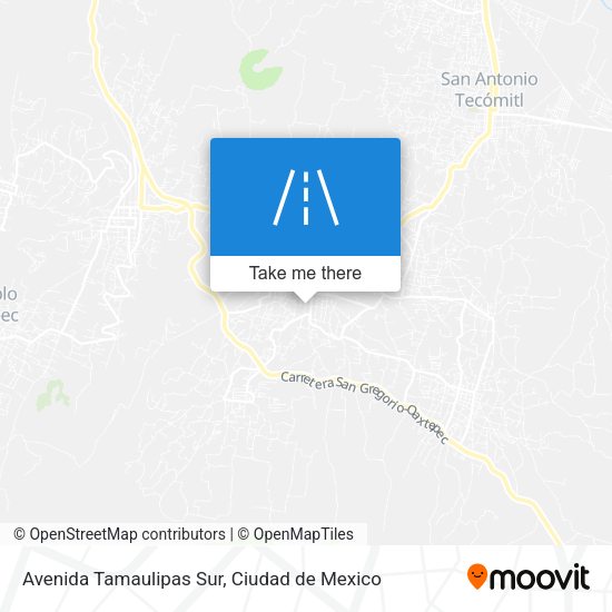 Mapa de Avenida Tamaulipas Sur