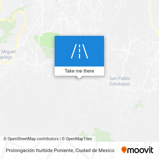 Mapa de Prolongación Iturbide Poniente