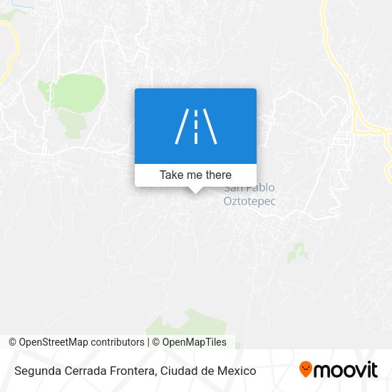 Segunda Cerrada Frontera map