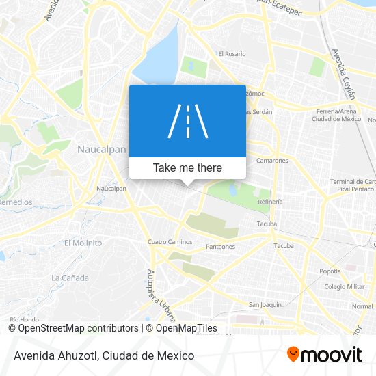 Avenida Ahuzotl map