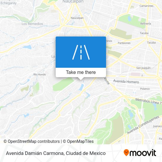 Avenida Damián Carmona map