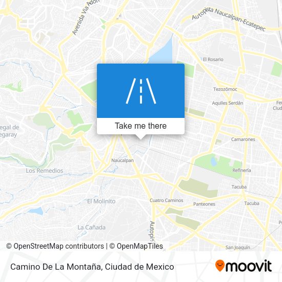 Camino De La Montaña map