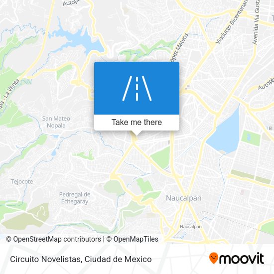 Circuito Novelistas map