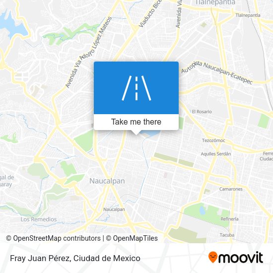Fray Juan Pérez map